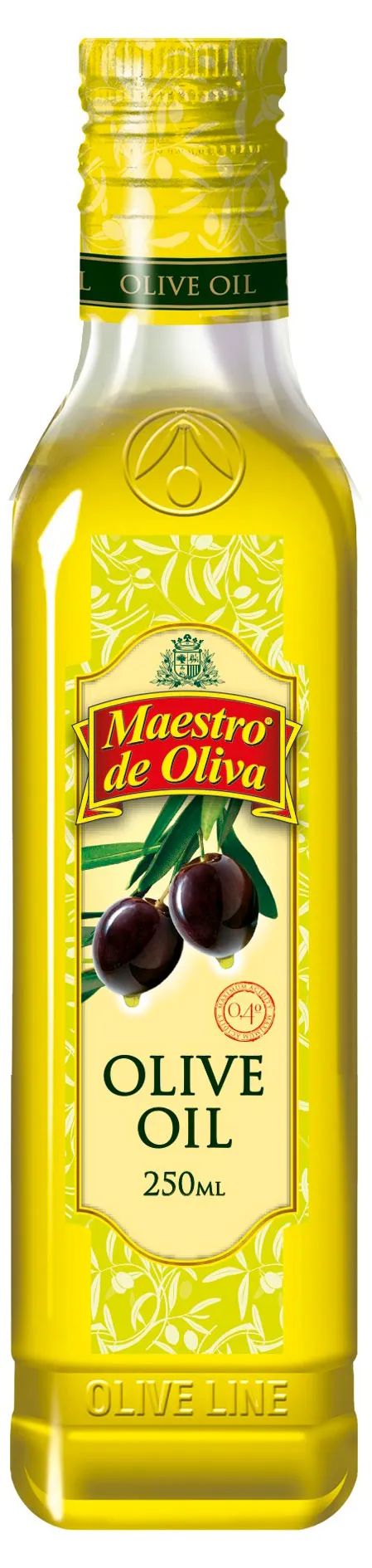 Масло оливковое МАЭСТРО де ОЛИВА рафинированное.ст/б 250мл