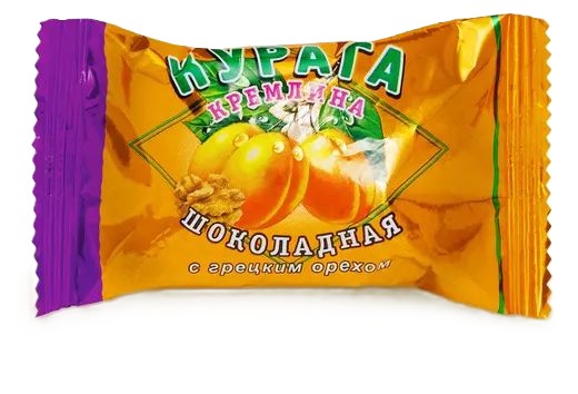 Конфеты КРЕМЛИНА Курага шоколадная с грецким орехом весовые