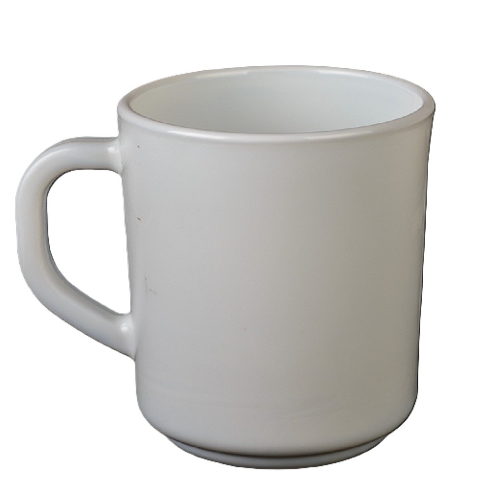 Кружка стеклокерамика белая 310мл арт.71878