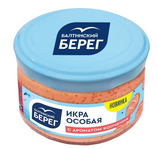 Икра БАЛТИЙСКИЙ БЕРЕГ Особая с ароматом копчения 180г