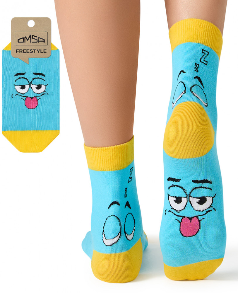 Носки унисекс ОМСА Фристайл светло-голубые р.39-41