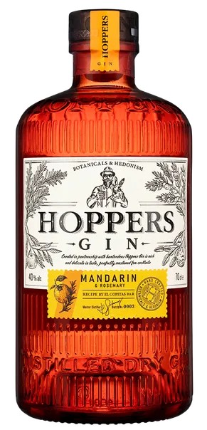Джин ХОППЕРС Мандарин и Розмарин 40% ст/б 0.7л