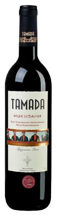 Вино ТАМАДА Мукузани красное сух 13.5-14.5% 0.75л