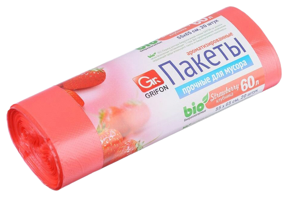 Пакеты для мусора ГРИФОН Микс 60л 20шт