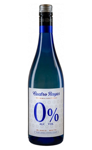 Вино КУАТРО РАЙАС ВЕНДЕМИА НОКТУРНА безалкогольное белое п/сух 0.5% ст/б 0.75л