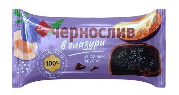 Батончик ТИМОША Чернослив в глазури 50г