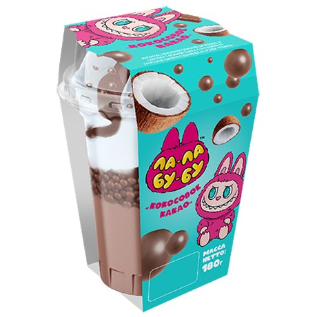 Мороженое ЛА-ЛА БУ-БУ Кокосовое какао бзмж 180г