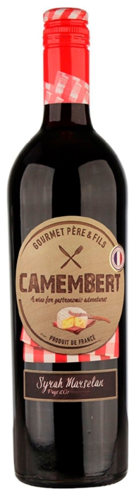 Вино КАМАМБЕР Сира Марселан Пеи Д`Ок красное п/сух 14% ст/б 0.75л