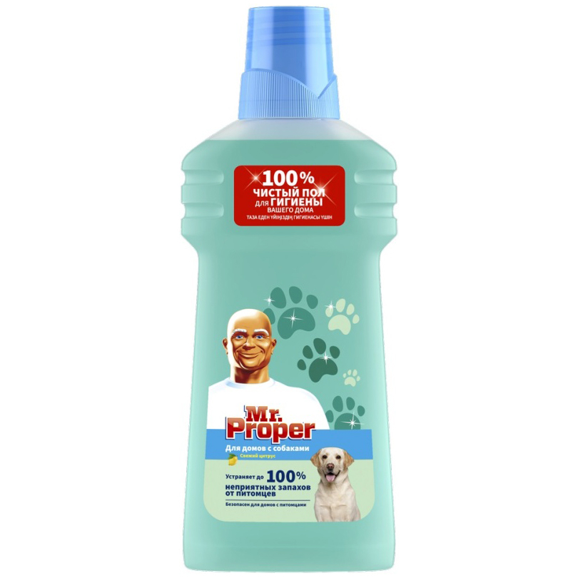 Средство мытья для полов МР.ПРОПЕР Свежий цитрус для дома с собаками 500мл