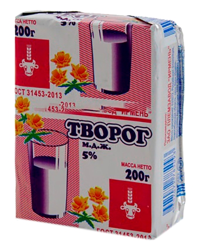 Творог ИРМЕНЬ бзмж 5% 200г