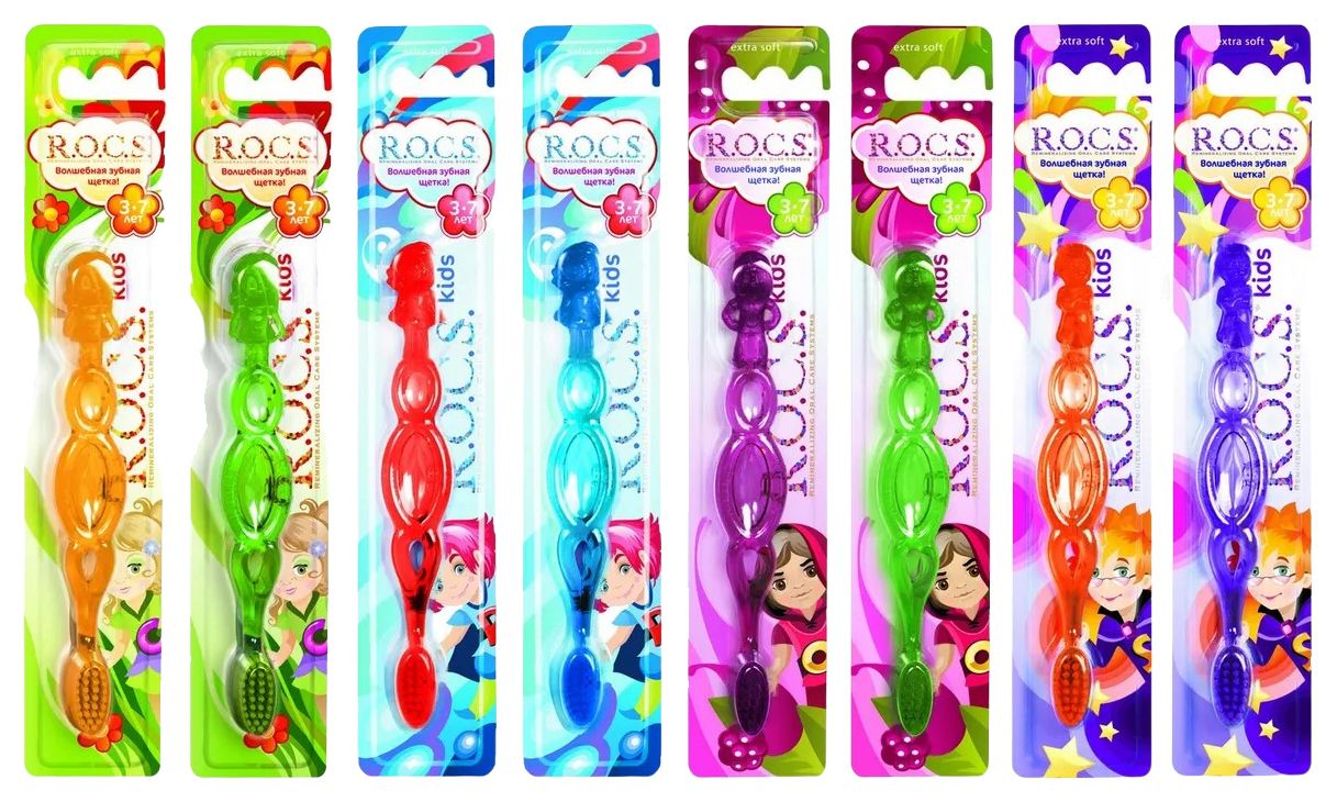 Зубная щетка РОКС Кидс Детская 3-7 лет