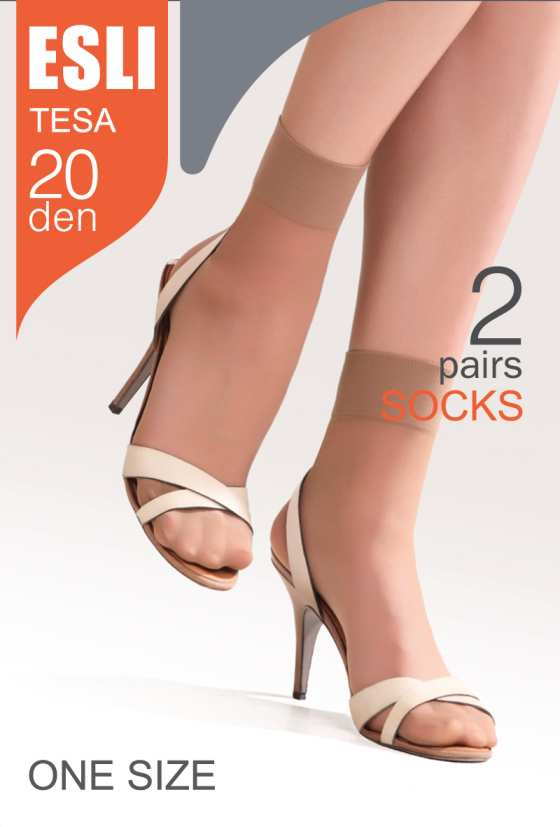 Носки женские ЕСЛИ Теза 20ден визон р.23-25 2 пары