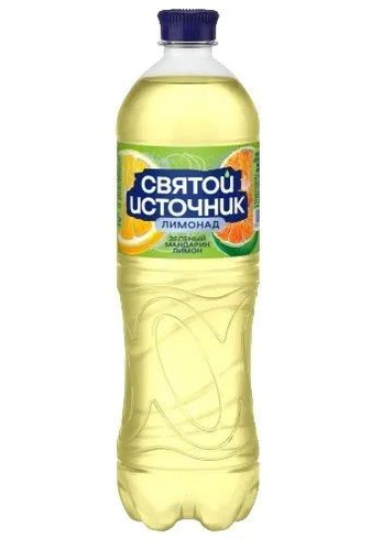 Вода СВЯТОЙ ИСТОЧНИК газированная мандарин лимон 1л