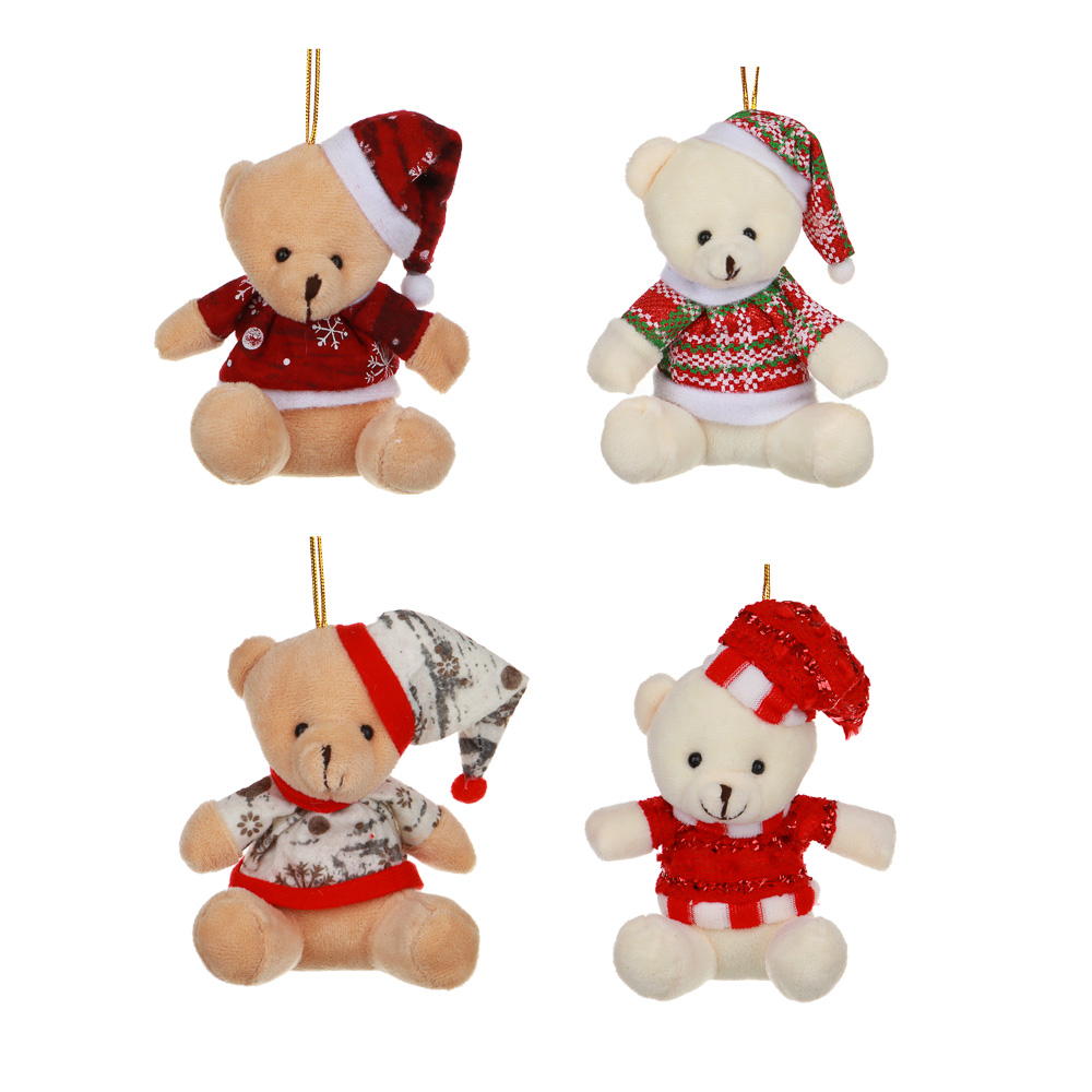 Сувенир СНОУ БУМ Мишка мягкий 10см в ассотрименте арт.394-518/519