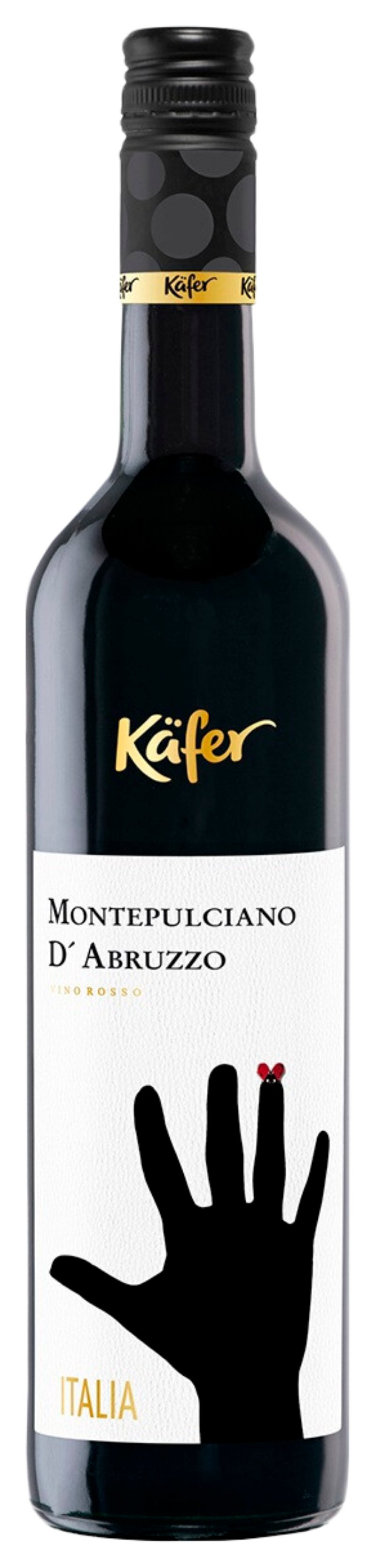 Вино КЭФЕР Монтепульчано д`Абруццо красное сух 12.5% ст/б 0.75л