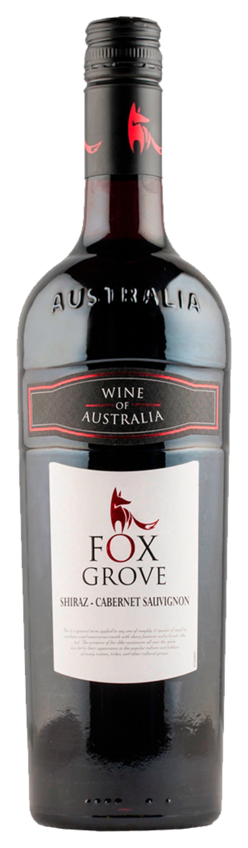 Вино ФОКС ГРОУВ Шираз Каберне красное сух 13.5% ст/б 0.75л