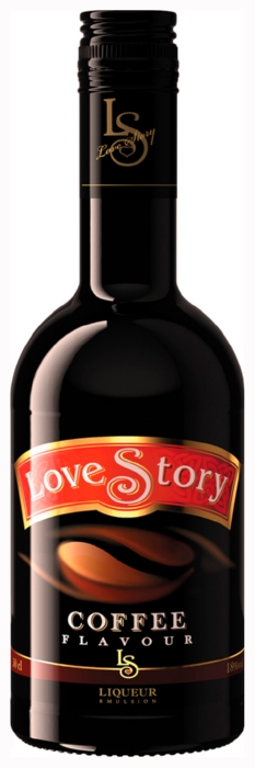 Ликер ИСТОРИЯ ЛЮБВИ Кофейный 18-19% ст/б 0.5л