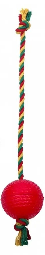 Игрушка для собаки ПЛЕЙ ДОГ Мяч на веревке 65мм