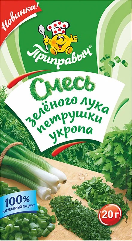 Смесь ПРИПРАВЫЧ зеленого лука петрушки укропа м/у 20г