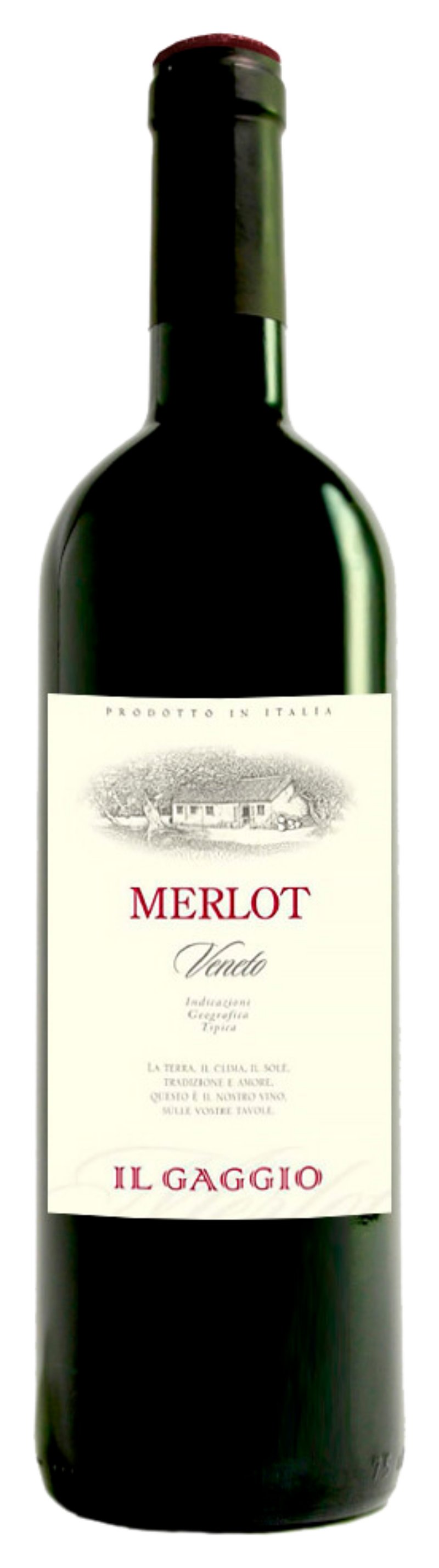 Вино ИЛЬ ГАДЖО Мерло красное сух 11% ст/б 0.75л