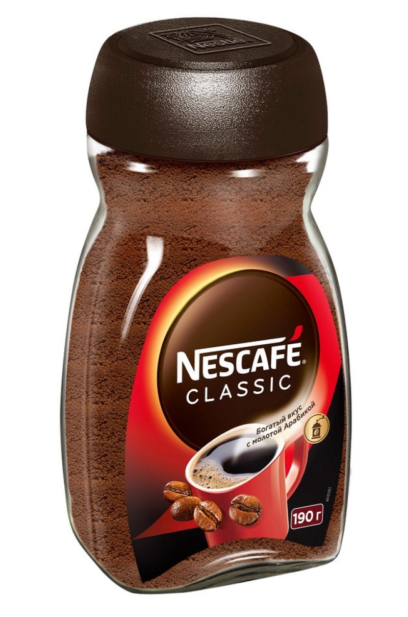 Кофе НЕСКАФЕ Классик растворимый ст/б 190г