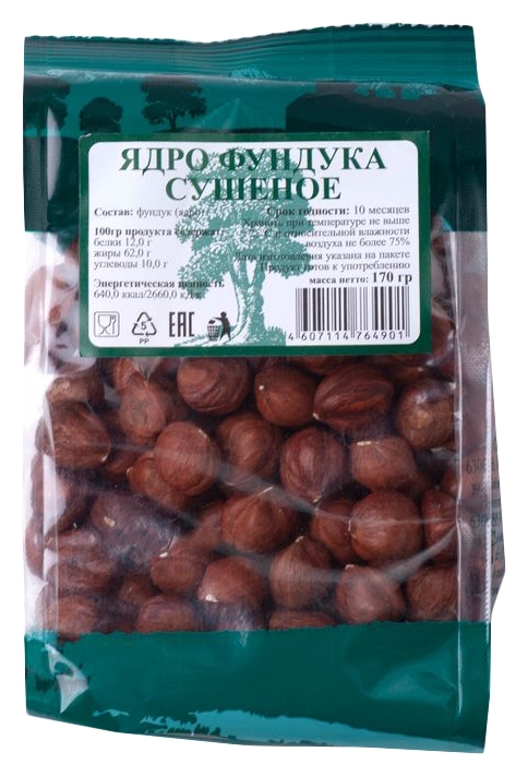 Фундук НАТСИ сушеный ядро пэт 170г
