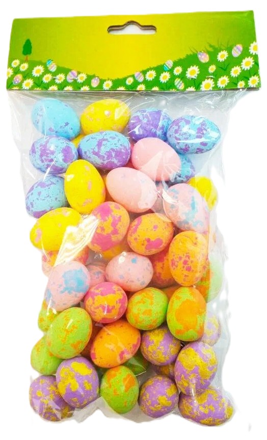 Декор пасхальный СФЕРА Яйца в крапинку разноцветный 2.5см 50шт арт.3-0747-4