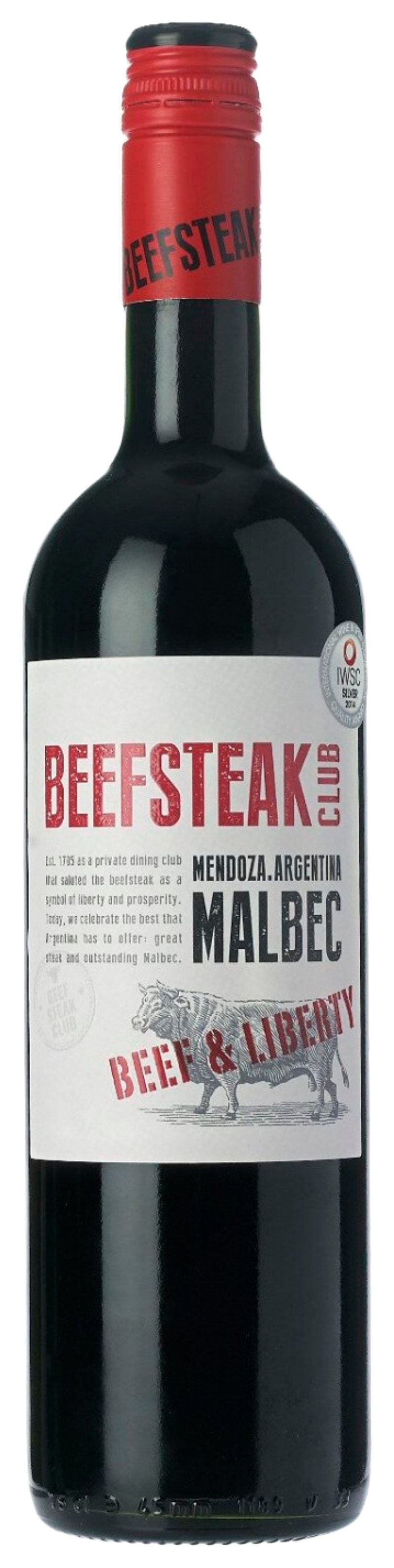 Вино ЭРМАНС Бифстейк Клаб Мальбек красное сух 13% ст/б 0.75л
