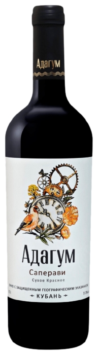 Вино АДАГУМ Саперави красное сух 11-12% ст/б 0.75л