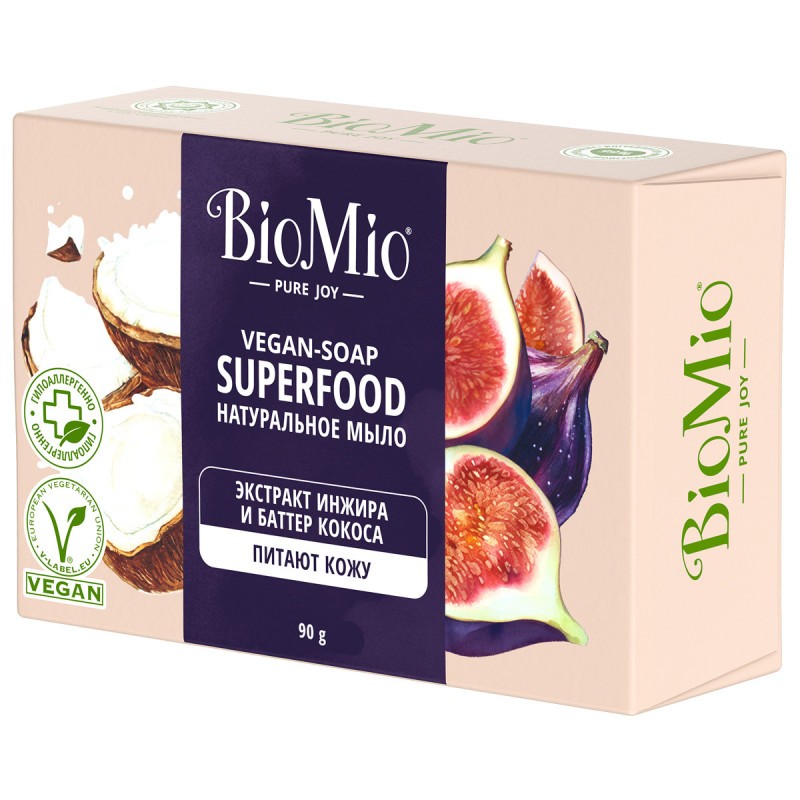 Мыло туалетное БИО-МИО Инжир и кокос 90г