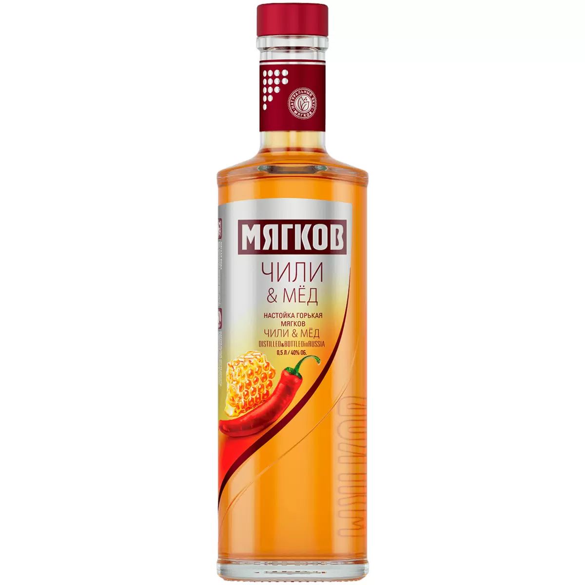 Настойка МЯГКОВ Чили мед 38% ст/б 0.5л