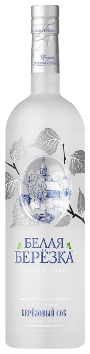 Водка БЕЛАЯ БЕРЕЗКА 40% ст/б 1л