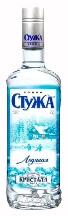 Водка СТУЖА Ледяная 40% ст/б 0.5л