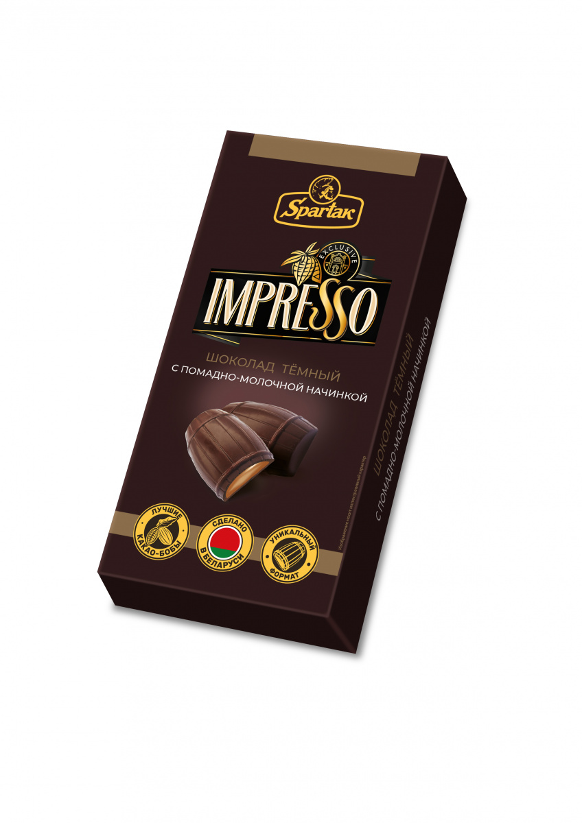 Шоколад КОММУНАРКА Импрессо с помадно-молочной начинкой 141г