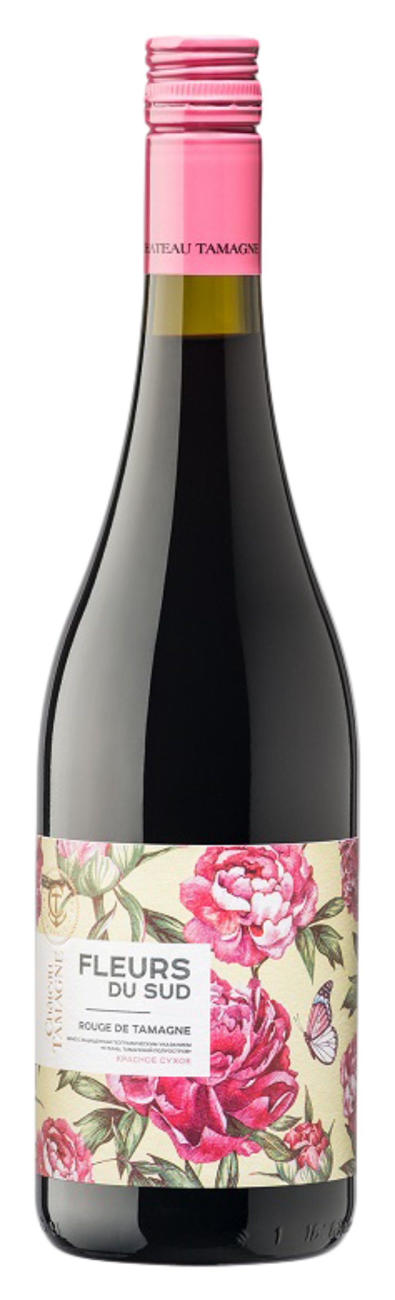 Вино ШАТО ТАМАНЬ Тамани красное сух 11.5-12.5% ст/б 0.75л