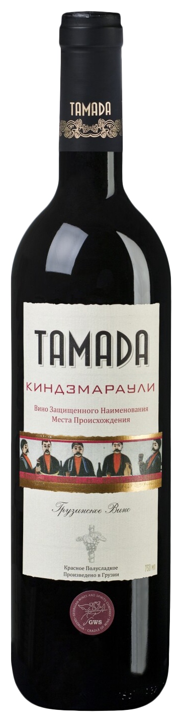 Вино ТАМАДА Киндзмараули красное п/сл 10.5-15% 0.75л