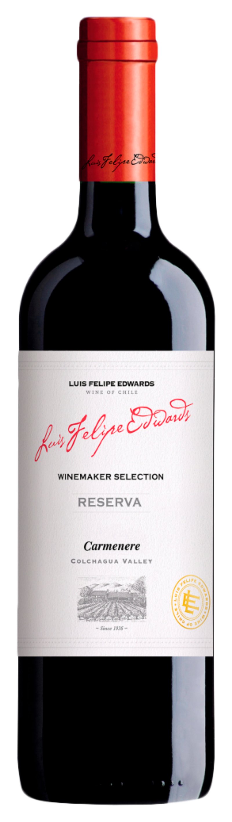 Вино ЛУИС ФЕЛИПЕ ЭВАРДС Карменер Резерва красное сух 14% ст/б 0.75л