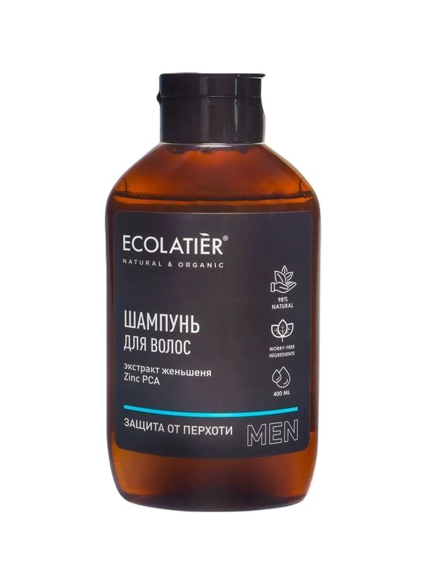 Шампунь ЭКОЛАТЬЕ Защита от перхоти для мужчин 400мл
