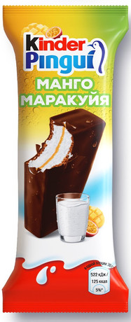 Пирожное КИНДЕР Пингви бисквитное манго маракуйя 23.1% 30г