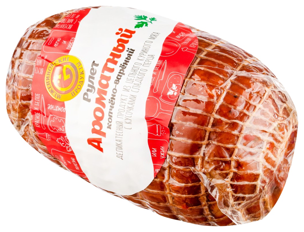 Рулет куриный МЕЖЕНИНОВСКАЯ ПФ Ароматный в/к в/у 1кг