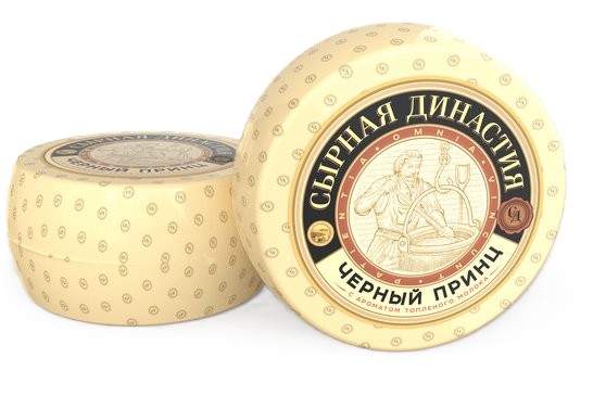 Сыр КОБРИНСКИЕ СЫРЫ Черный принц со вкусом топленого молока кусок бзмж 50% в/у