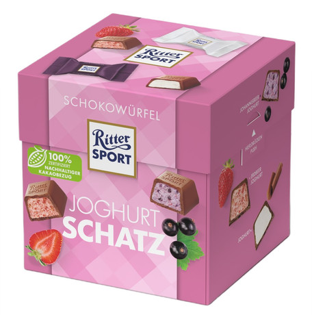 Набор конфет РИТТЕР СПОРТ Любовь со вкусом йогурта 176г