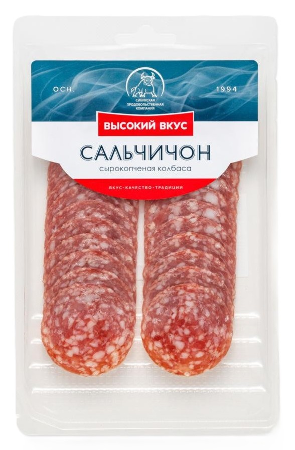 Колбаса ВЫСОКИЙ ВКУС Сальчичон нарезка с/к 80г