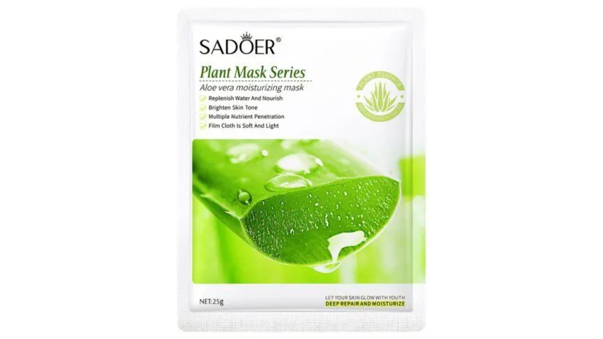 Маска для лица САДОЕР Алоэ вера тканевая