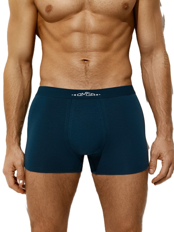 Трусы мужские ОМСА боксеры с открытой резинкой синие р.52 арт.OmB1334-1
