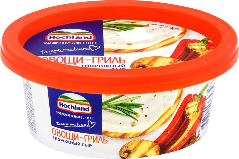 Сыр творожный ХОХЛАНД овощи гриль бзмж 60% 140г