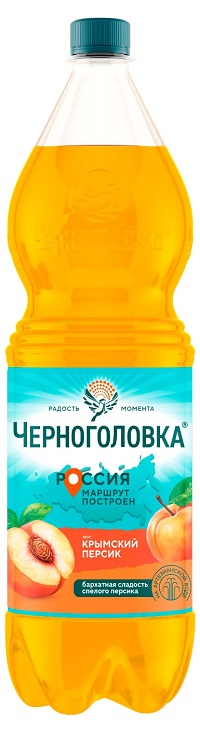 Газ.напиток ЧЕРНОГОЛОВКА персик 1.5л