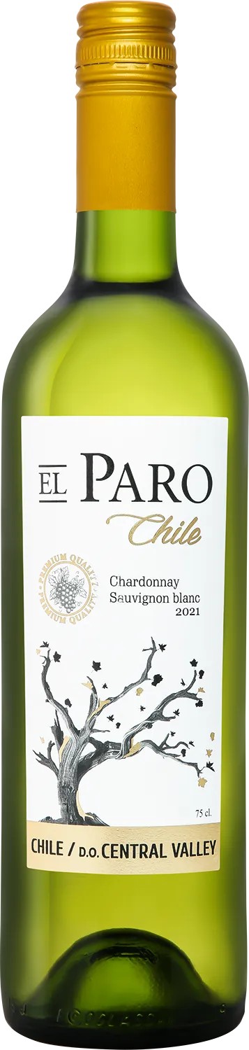 Вино ЭЛЬ ПАРО Шардоне Совиньон Блан белое сух 12% ст/б 0.75л
