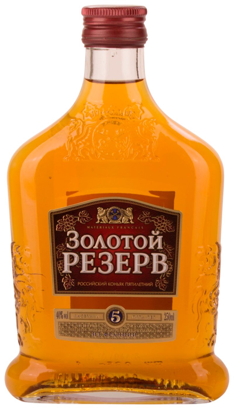 Коньяк ЗОЛОТОЙ РЕЗЕРВ Российский 5 лет 40% 0.25л