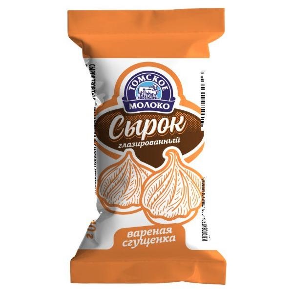 Сырок глазированный ТОМСКОЕ МОЛОКО с вареной сгущенкой бзмж 23% 40г
